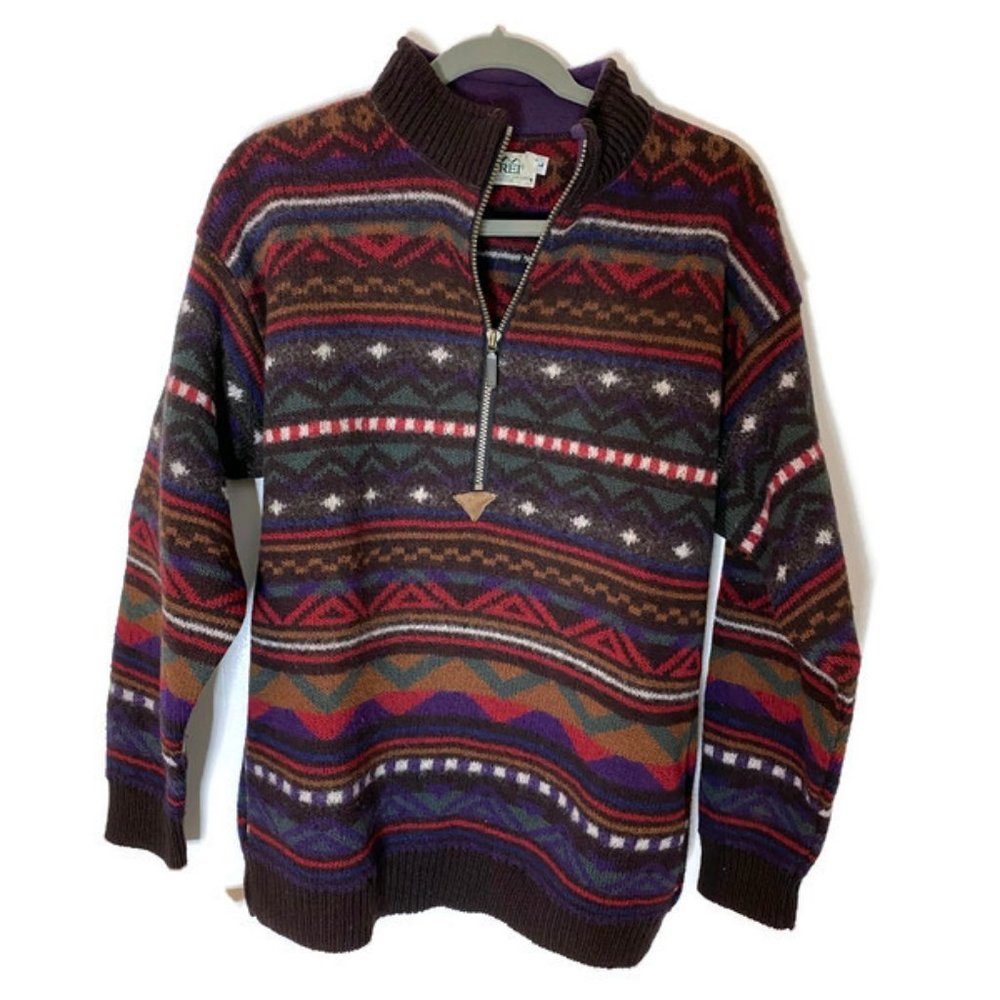 Vintage REI Zipper Pullover Sz L